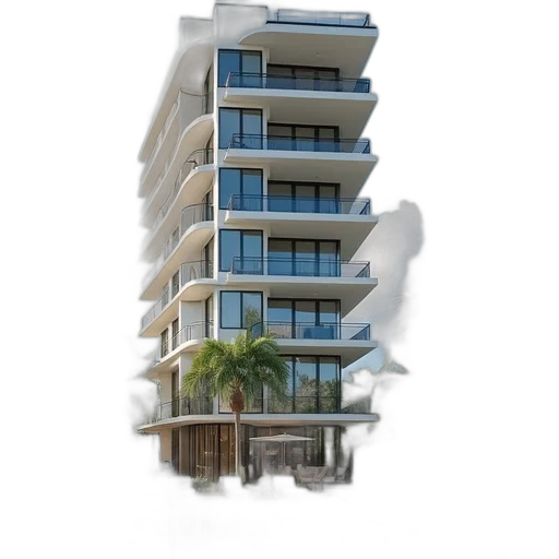 building, 3d render, photorealistic, concept art transparent PNG cut-out