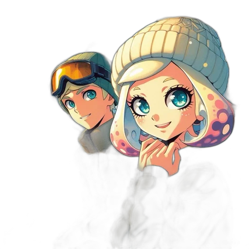 hat, face, anime, concept art transparent PNG cut-out