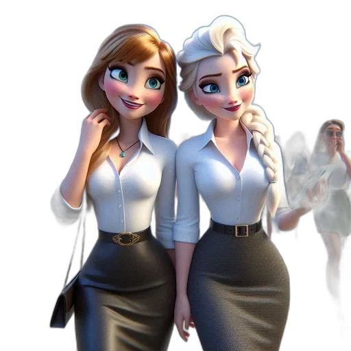 staff, dress, 3d render, concept art transparent PNG cut-out