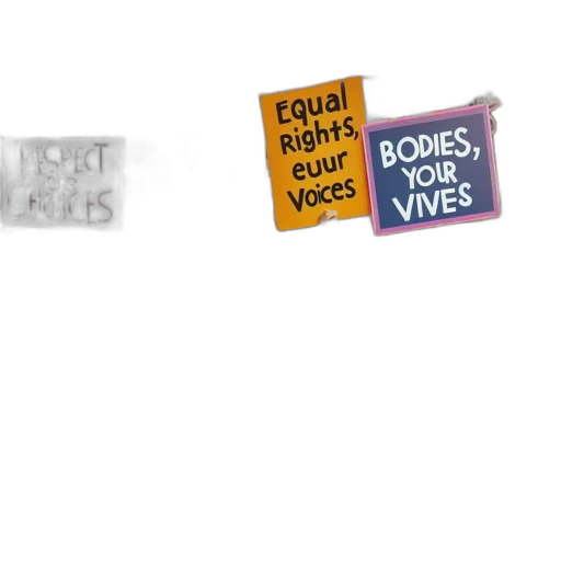 concept art, energetic, crowd, protests transparent PNG cut-out