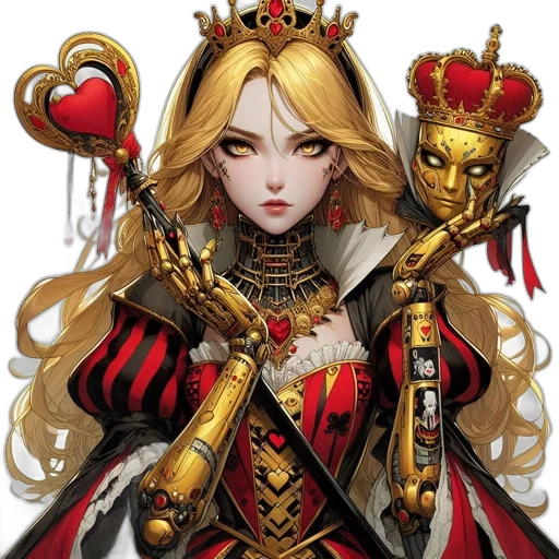 crown, jewelry, staff, fantasy art transparent PNG cut-out