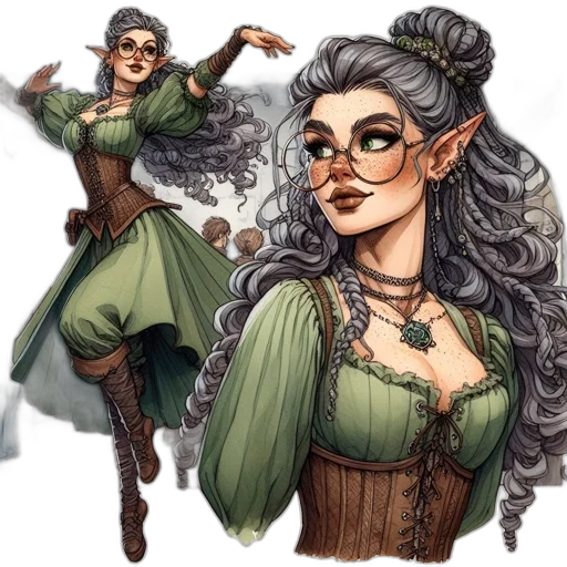 fantasy art, concept art, comic book art, pixel art transparent PNG cut-out