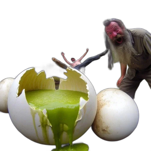 food, creature, weapon, 3d render transparent PNG cut-out