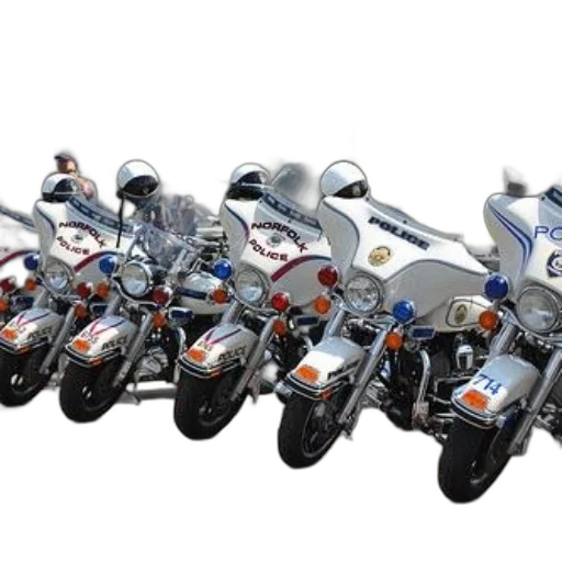 row, norfolk, police, motorcycles transparent PNG cut-out