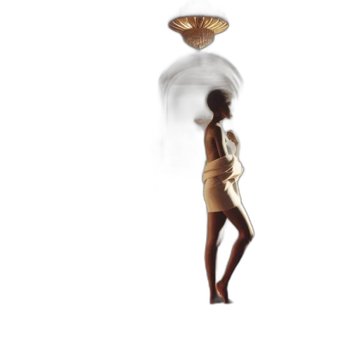 dress, jewelry, umbrella, staff transparent PNG cut-out