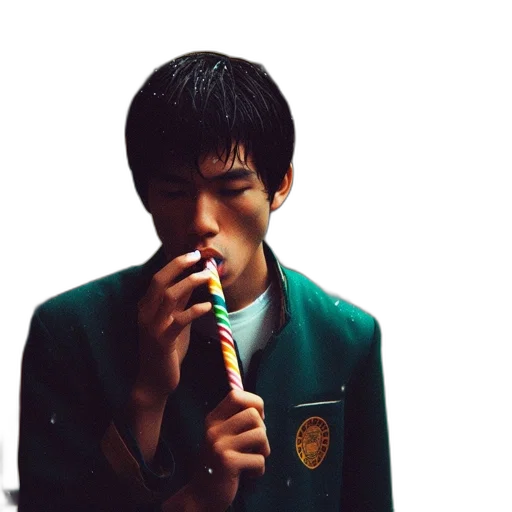 jacket, photorealistic, green, young transparent PNG cut-out