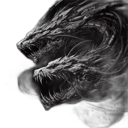 dragon, mask, creature, hair transparent PNG cut-out