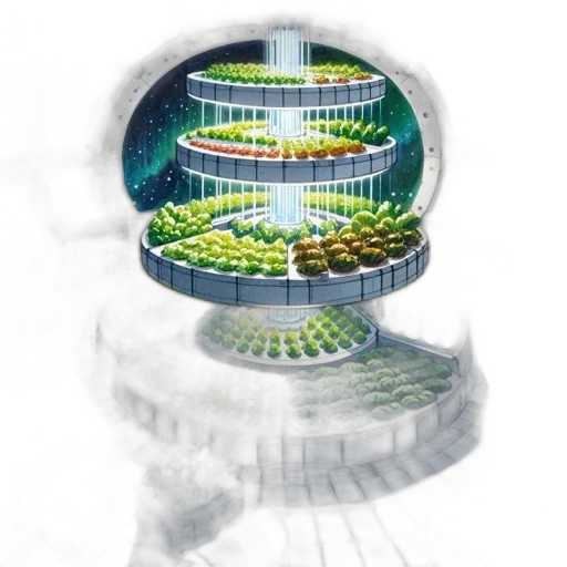 building, robot, concept art, 3d render transparent PNG cut-out