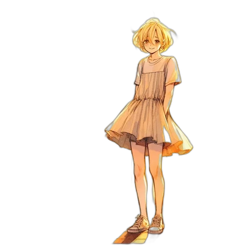 dress, staff, creature, flower transparent PNG cut-out