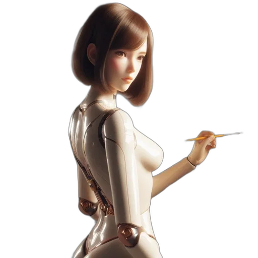 robot, staff, sword, weapon transparent PNG cut-out