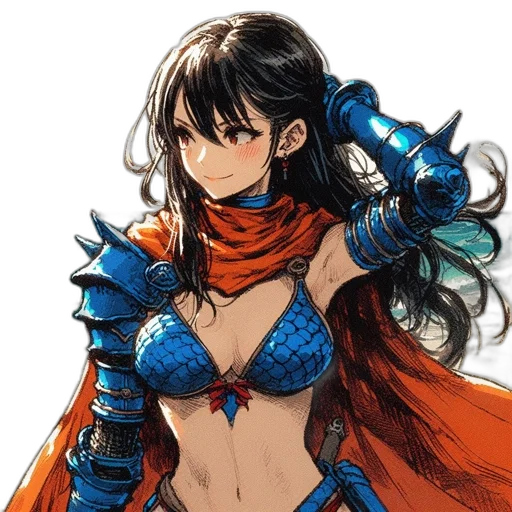 sword, weapon, dress, fantasy art transparent PNG cut-out