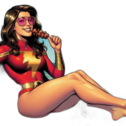 comic book art, concept art, cartoon, beach transparent PNG cut-out