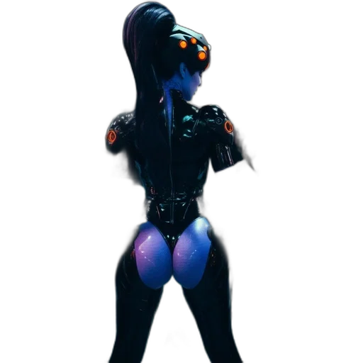 robot, staff, creature, dress transparent PNG cut-out