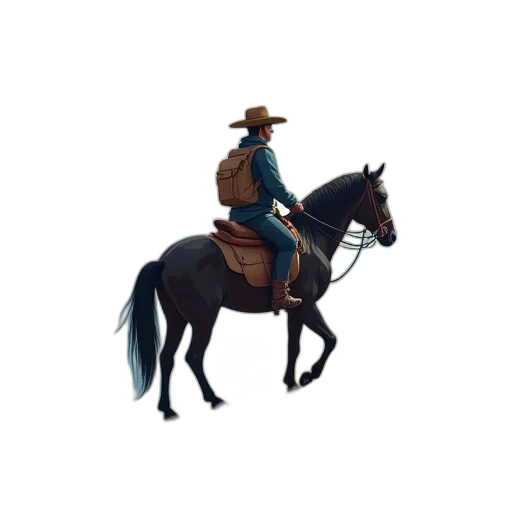 hat, jacket, staff, animal transparent PNG cut-out