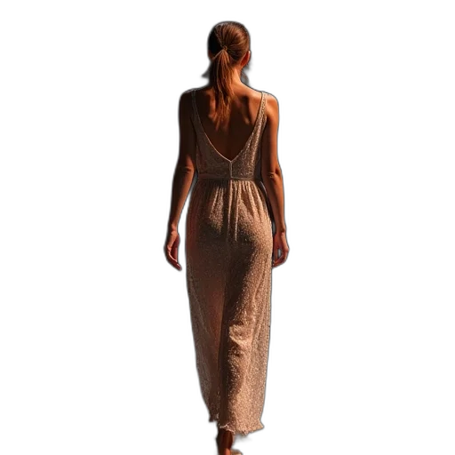 dress, staff, jewelry, 3d render transparent PNG cut-out