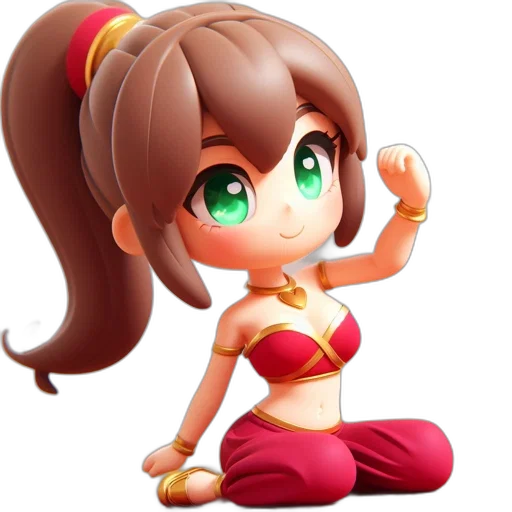 staff, weapon, 3d render, anime transparent PNG cut-out