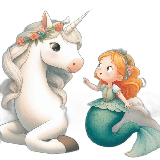 concept art, fantasy art, cartoon, watercolor transparent PNG cut-out