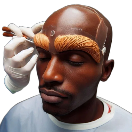 face, mask, hair, staff transparent PNG cut-out
