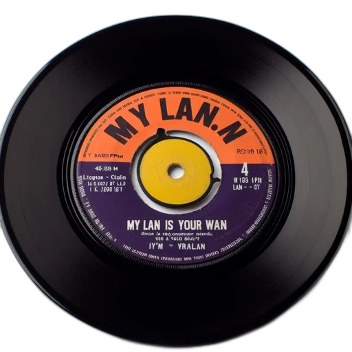 vintage, rpm, record, purple transparent PNG cut-out