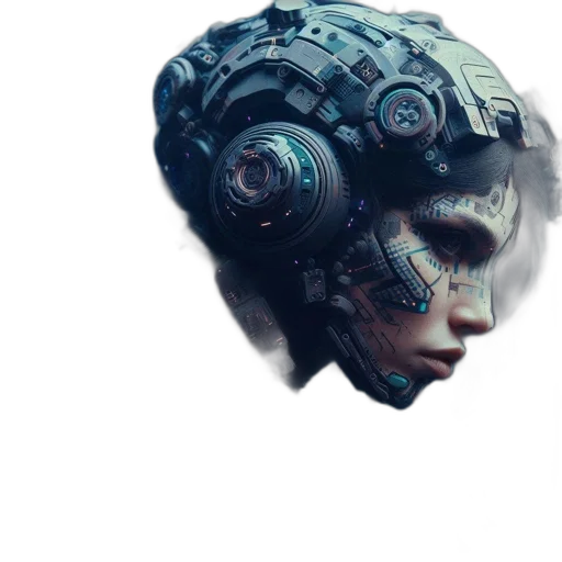 robot, mask, face, creature transparent PNG cut-out