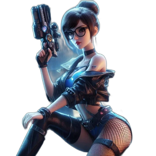 weapon, staff, concept art, cyberpunk transparent PNG cut-out