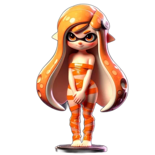 dress, weapon, staff, hair transparent PNG cut-out