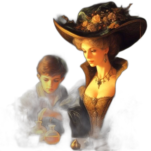 hat, crown, jewelry, fantasy art transparent PNG cut-out