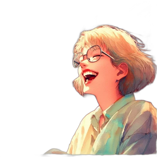 face, anime, photorealistic, watercolor transparent PNG cut-out