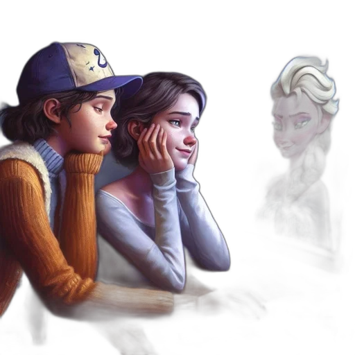 hat, concept art, pixel art, watercolor transparent PNG cut-out