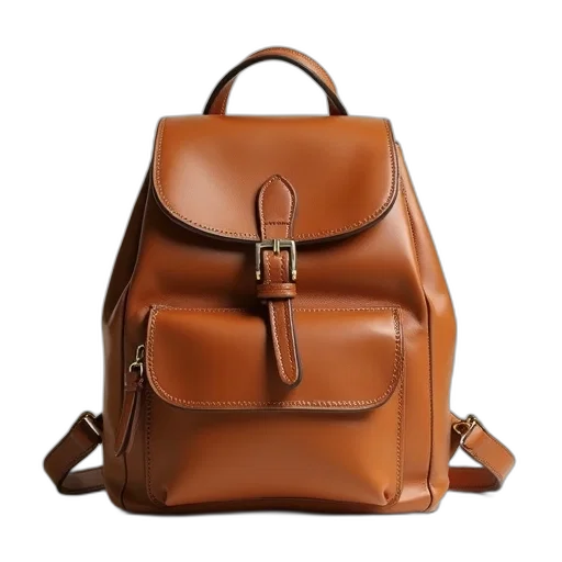 earth tones, tan, mini, backpack transparent PNG cut-out