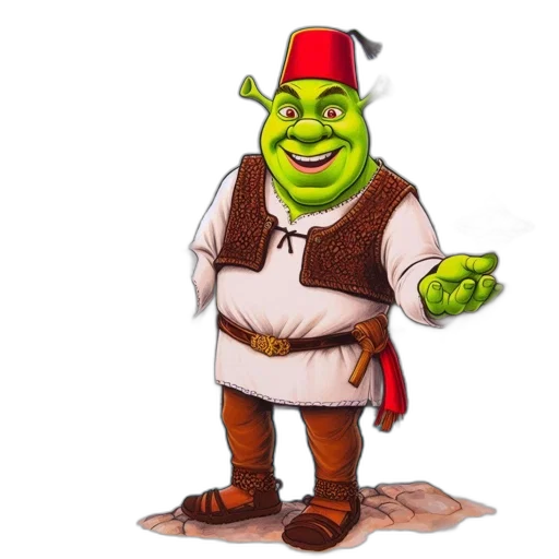 food, staff, hat, creature transparent PNG cut-out