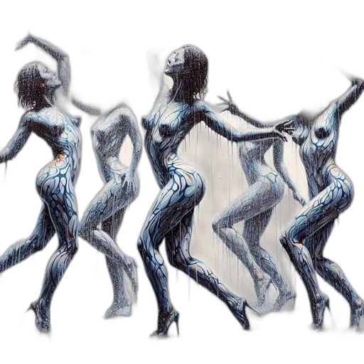 creature, robot, dress, concept art transparent PNG cut-out