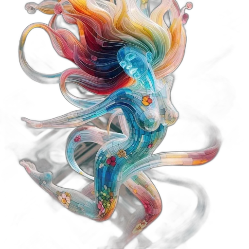 dragon, creature, mask, staff transparent PNG cut-out