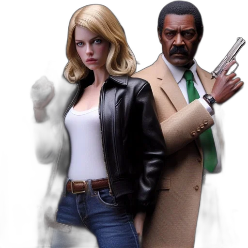 jacket, comic book art, concept art, 3d render transparent PNG cut-out