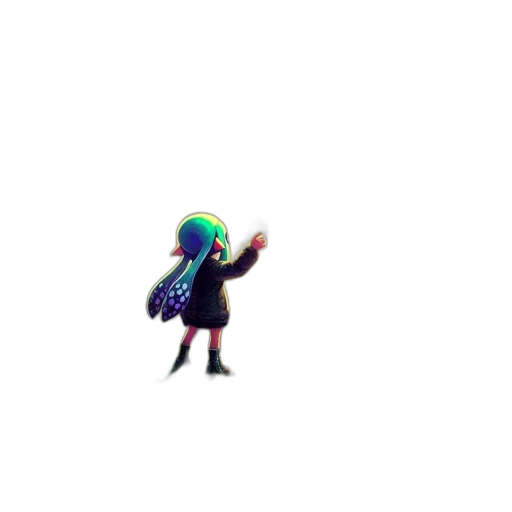 creature, staff, robot, hair transparent PNG cut-out