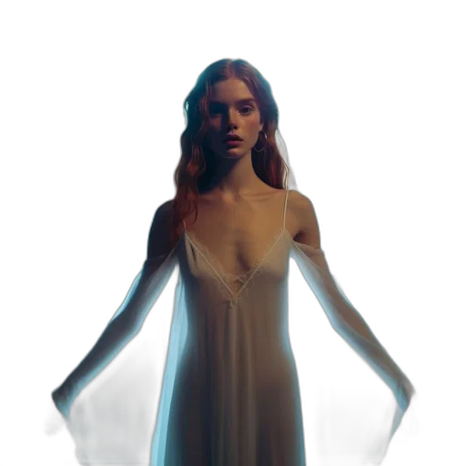 dress, creature, jewelry, face transparent PNG cut-out