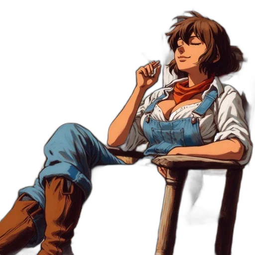 staff, jacket, concept art, comic book art transparent PNG cut-out