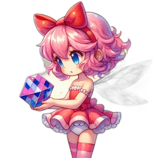dress, staff, weapon, pixel art transparent PNG cut-out