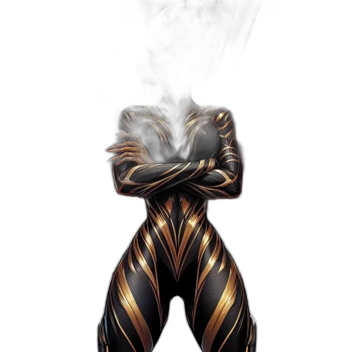 hair, mask, staff, robot transparent PNG cut-out