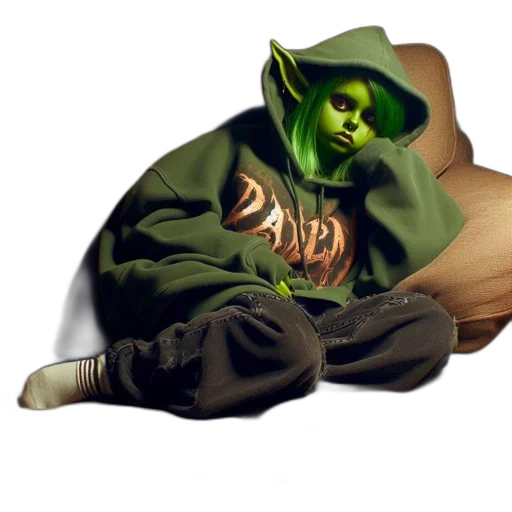 mask, jacket, creature, shoes transparent PNG cut-out