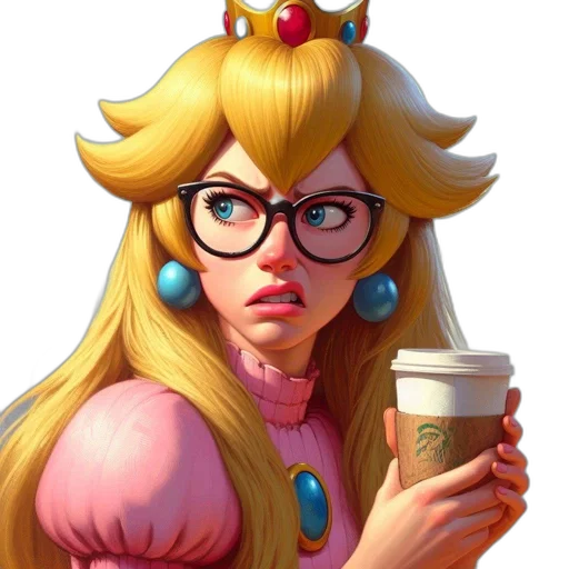 crown, dress, face, staff transparent PNG cut-out