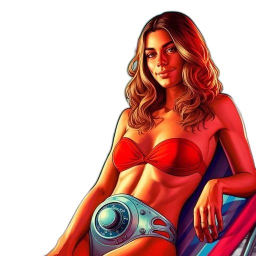 comic book art, concept art, fantasy art, photorealistic transparent PNG cut-out