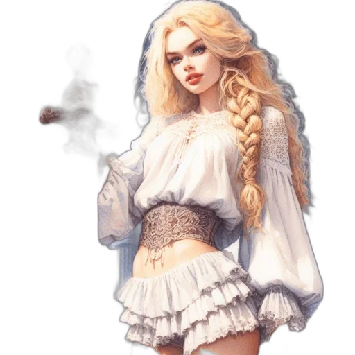 dress, fantasy art, concept art, pixel art transparent PNG cut-out