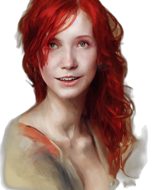 face, dragon, dress, photorealistic transparent PNG cut-out