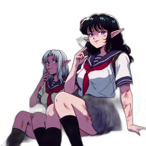 anime, concept art, pixel art, fantasy art transparent PNG cut-out