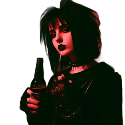 jacket, bottle, staff, weapon transparent PNG cut-out