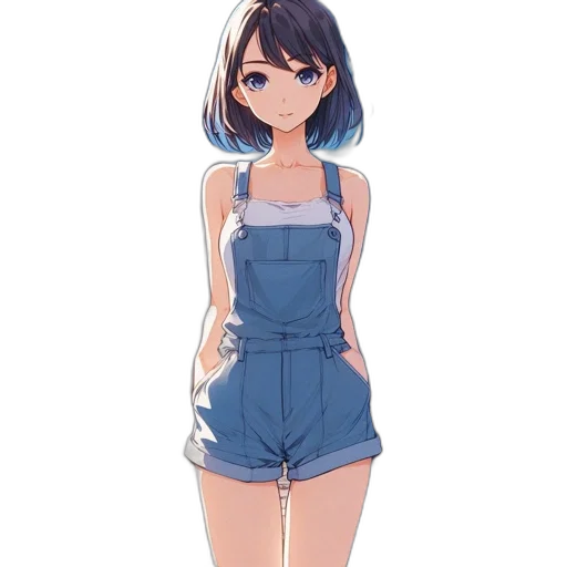dress, robot, face, staff transparent PNG cut-out