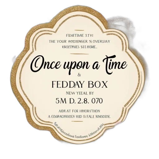 once, upon, time, invitation transparent PNG cut-out
