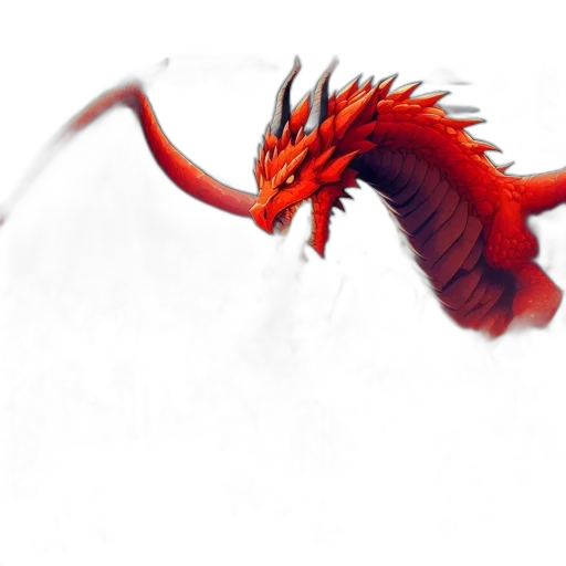 dragon, staff, creature, animal transparent PNG cut-out