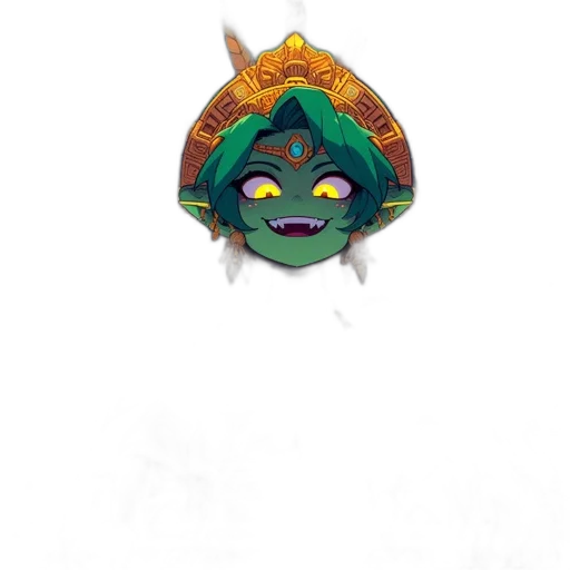 mask, jewelry, crown, staff transparent PNG cut-out